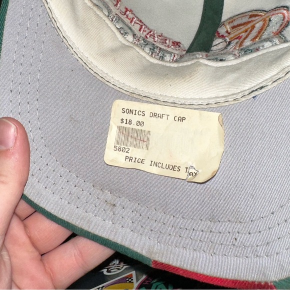 Vintage 90s Nwt Seattle SuperSonics Sports Specialties SnapBack Hat - Picture 6 of 7